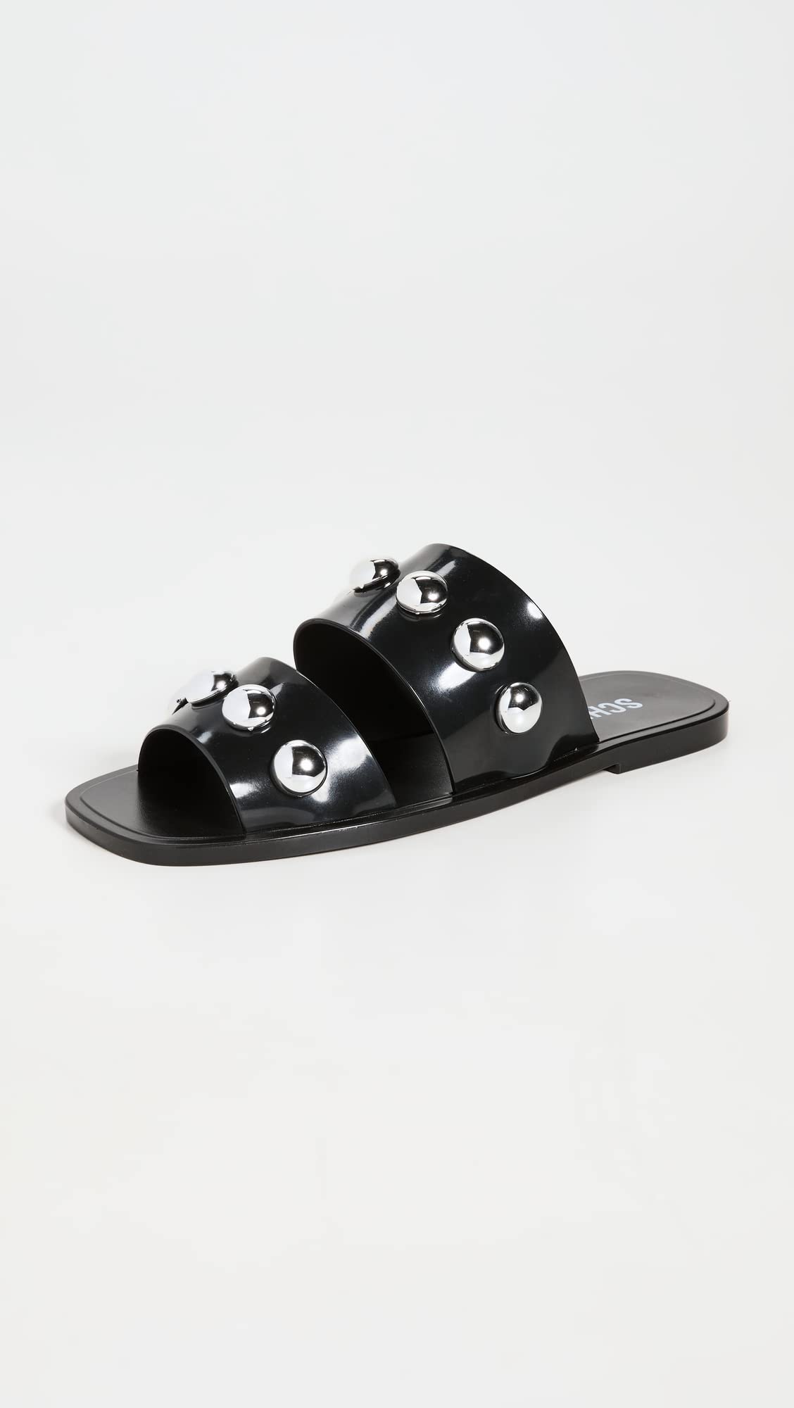 SCHUTZ Women's Lizzie Sandals, Black, 7 Medium US