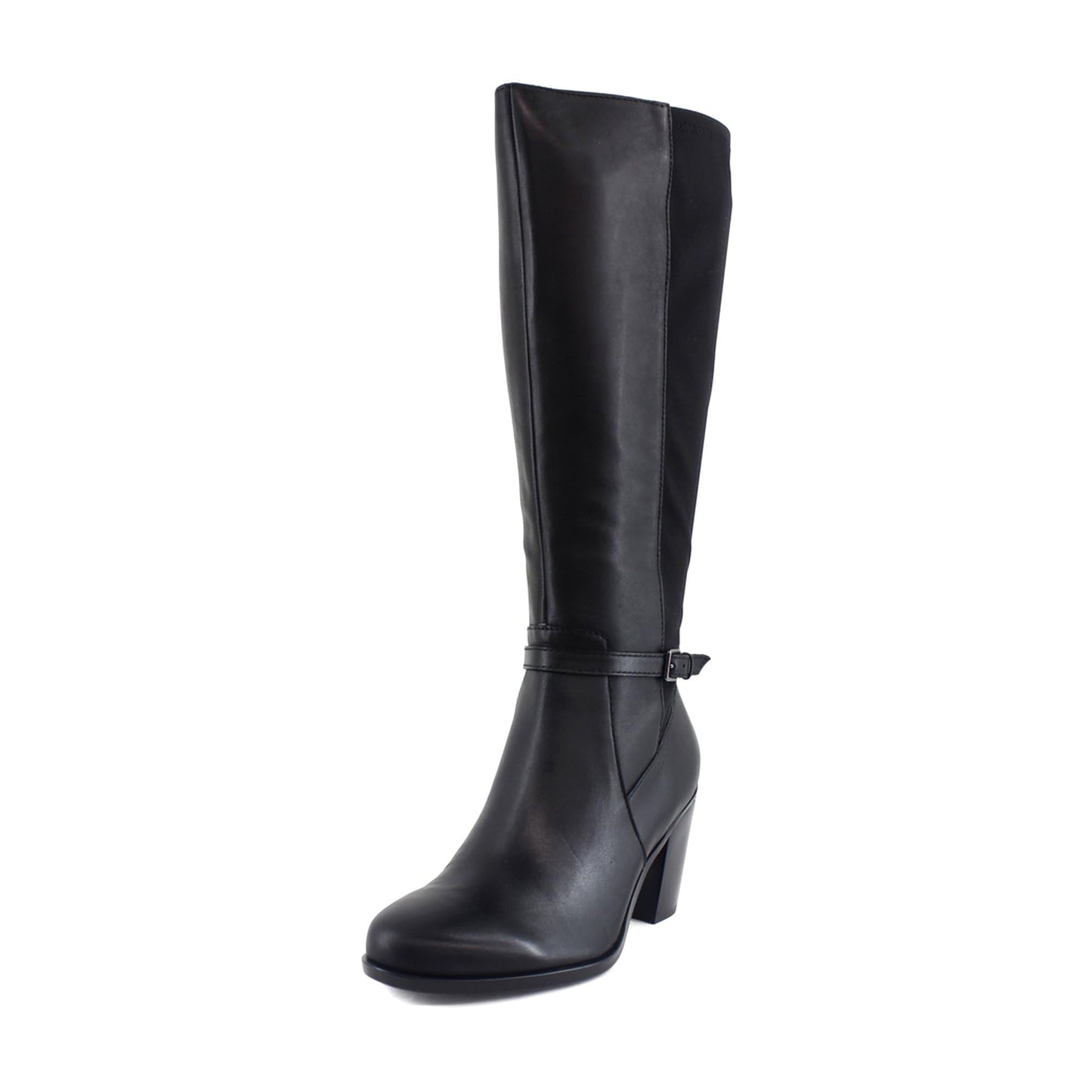 Naturalizer Women's Kalina-Stretch Boots Knee High, Black Leather and Fabric, 11 Wide