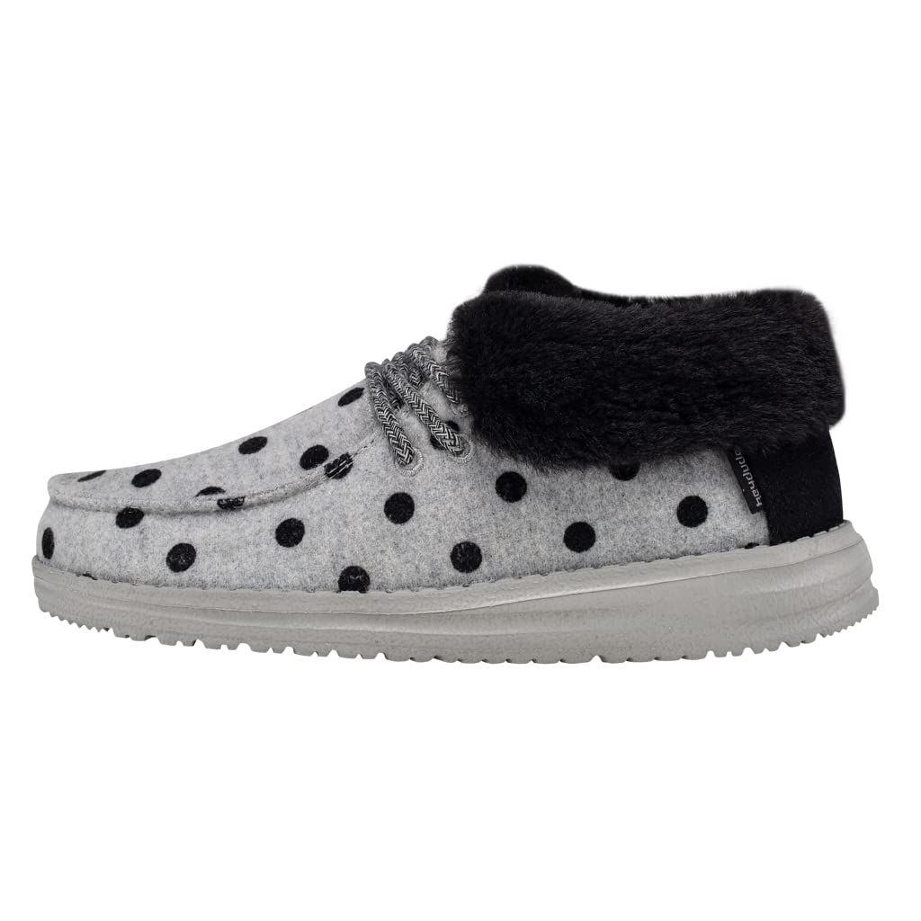 Hey Dude Girl's Britt Youth Polka Dots Size 1 | Girl's Shoes | Girl's Lace Up Boots | Comfortable & Light-Weight
