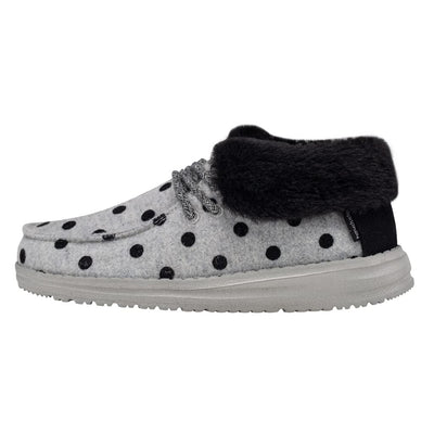 Hey Dude Girl's Britt Youth Polka Dots Size 1 | Girl's Shoes | Girl's Lace Up Boots | Comfortable & Light-Weight