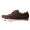 Twisted X Women's Kicks, Moc Toe, Dark Grey & Barn Red, 9 M