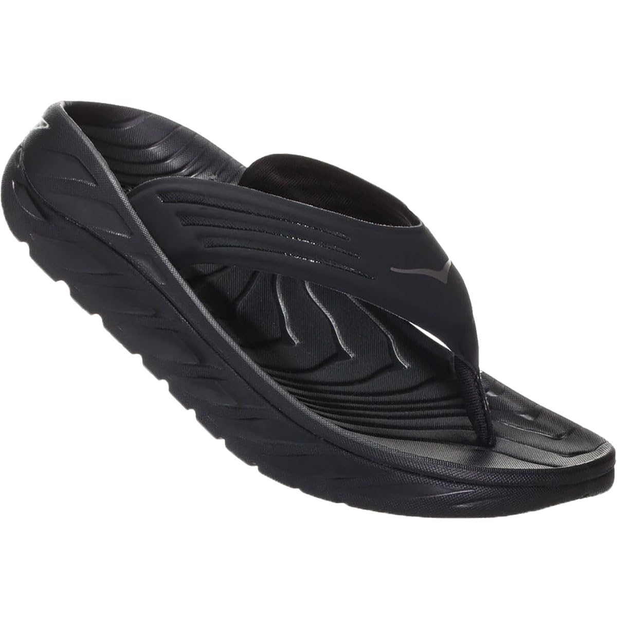 HOKA ONE ONE Men's Ora Recovery Flip 2 Sandals Black/Dark Gull Gray 9
