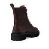 Madewell The Rayna Lace-Up Boot in Leather Dark Cabernet 6.5 M