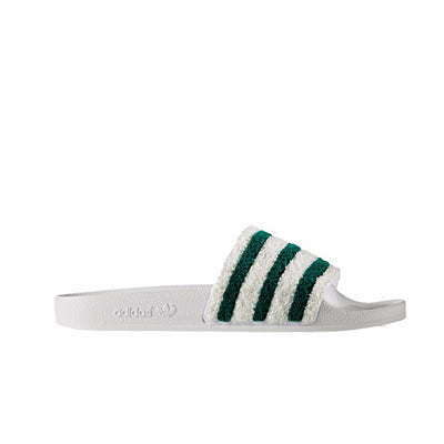 adidas Adilette Men's Shoes FTWWHT/SUBGRN/FTWWHT Size:6 White
