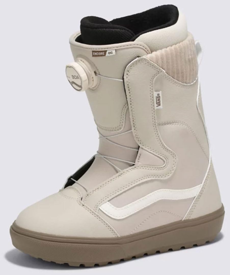 Vans Womens Encore OG Snowboard Boots (Khaki/Gum, 9)