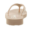 Skechers Cali Women's womens Meditation - Lotus Bae Flip Flop, Rose Gold, 10 US