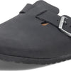 Birkenstock Boston Vegan Black Birkibuc R 42 R EU,9-9.5