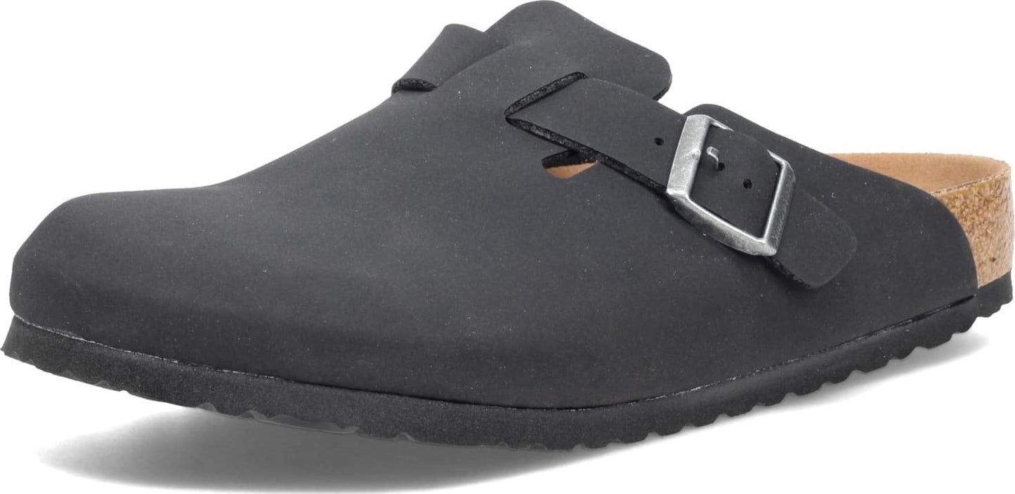 Birkenstock Boston Vegan Black Birkibuc R 42 R EU,9-9.5