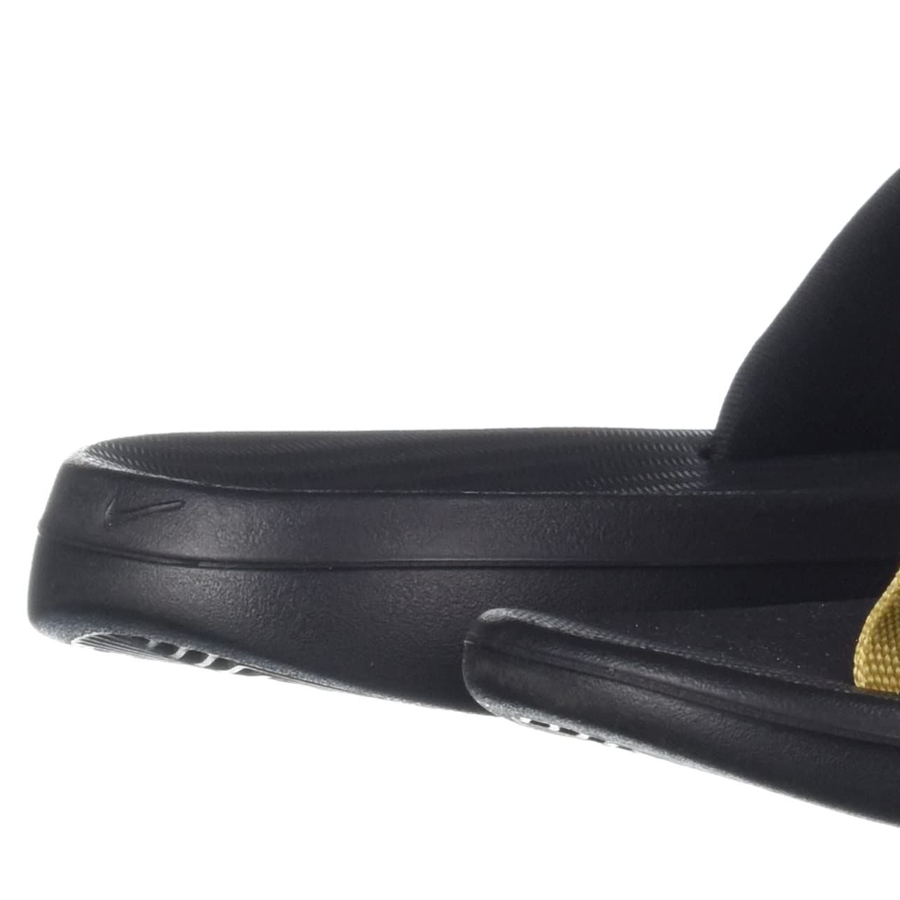 Nike Women's Bella Kai Flip Flops (Black/Metallic Gold) Size 8
