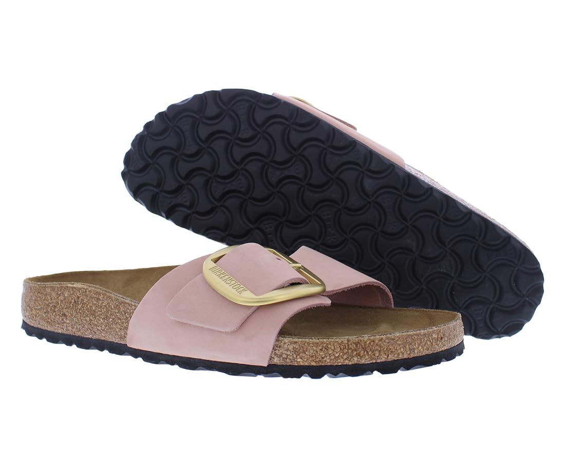 Birkenstock Madrid Big Buckle Narrow Unisex Shoes Size 6, Color: Soft Pink