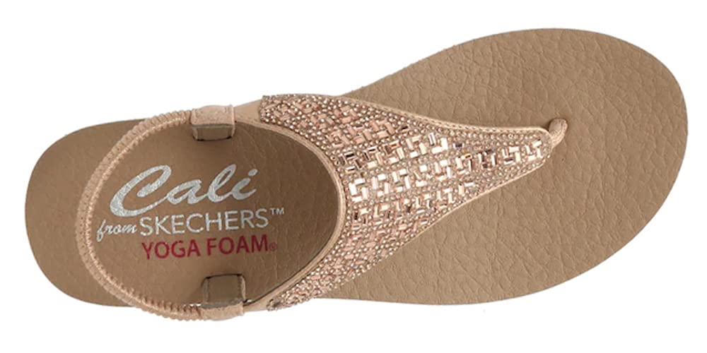 Skechers Women's MEDITATION - SWEET ROCK, Rose Gold, 6 M