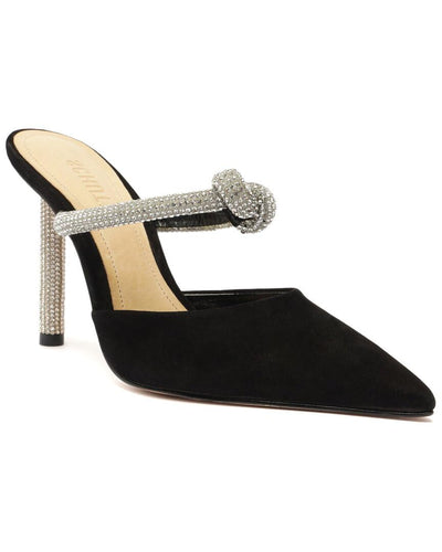 SCHUTZ Women's Pearl Pin Heel Mule, Black, 8