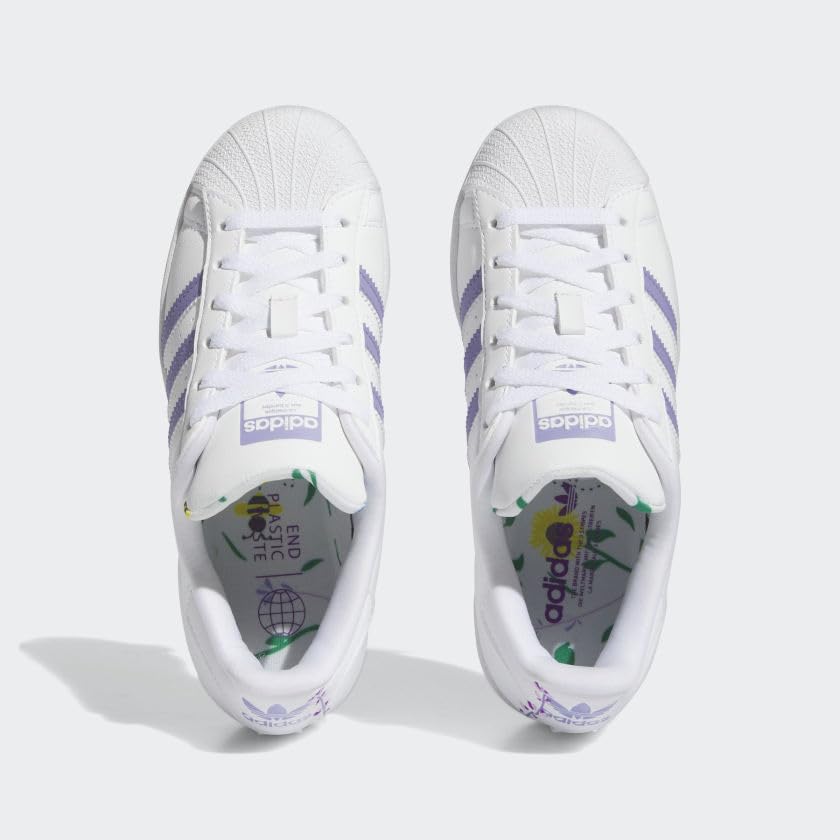 adidas Superstar Shoes Kids', White, Size 5
