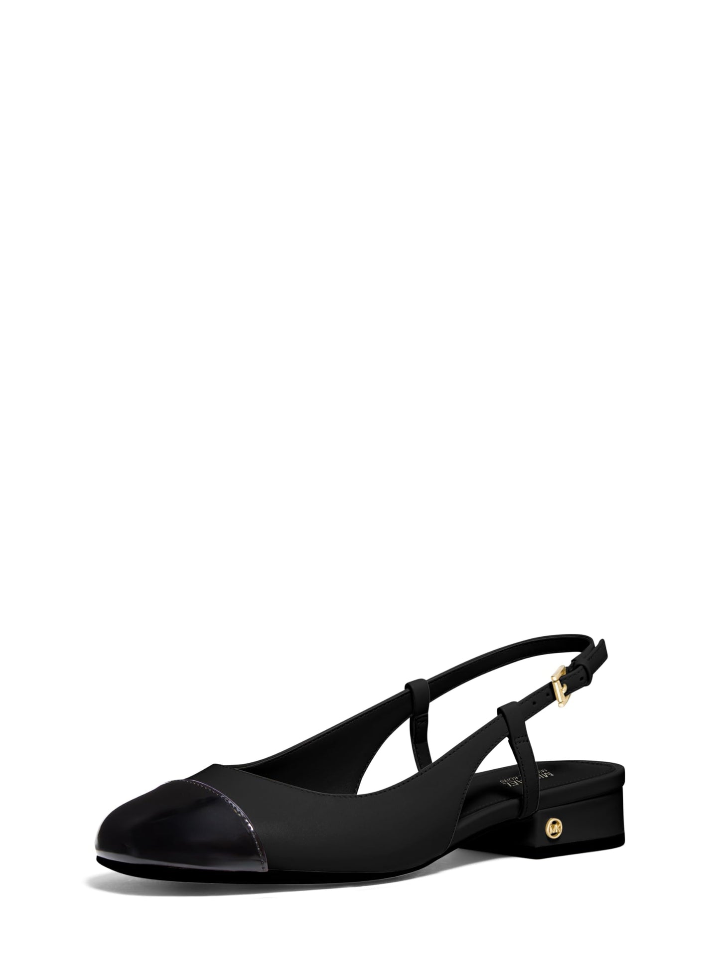 Michael Kors Women's Perla Flex Sling Flat, Black, 9.5