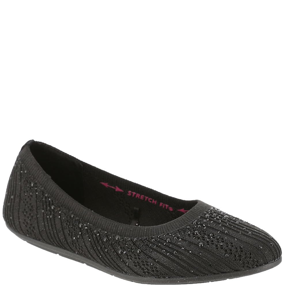 Skechers USA Cleo 2.0-Glitzy Daze Women's Slip On, 7.5 B(M) US, Black-Black