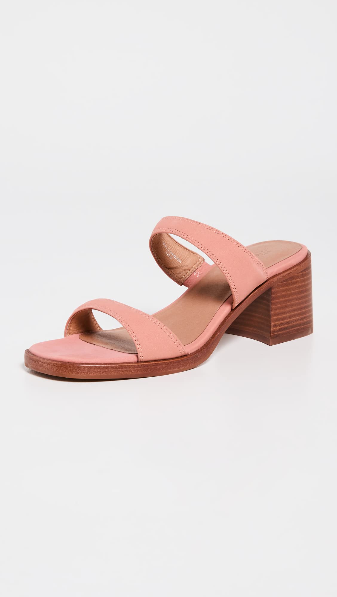 Madewell Women's Ora Double Strap Sandals, Dried Rose, Pink, 8 Medium US