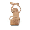 Stuart Weitzman 5050 Wedge Sandal Adobe/Natural 9 B