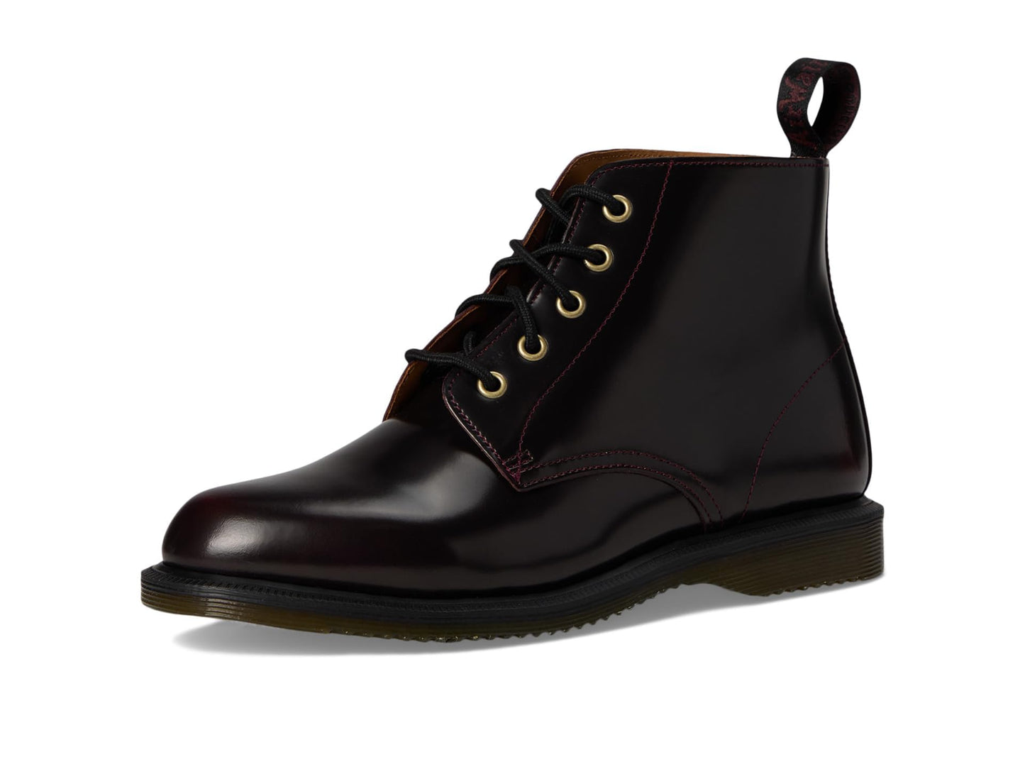 Dr. Martens Womens Emmeline Leather Lace-Up Boots Cherry Red 10 Medium