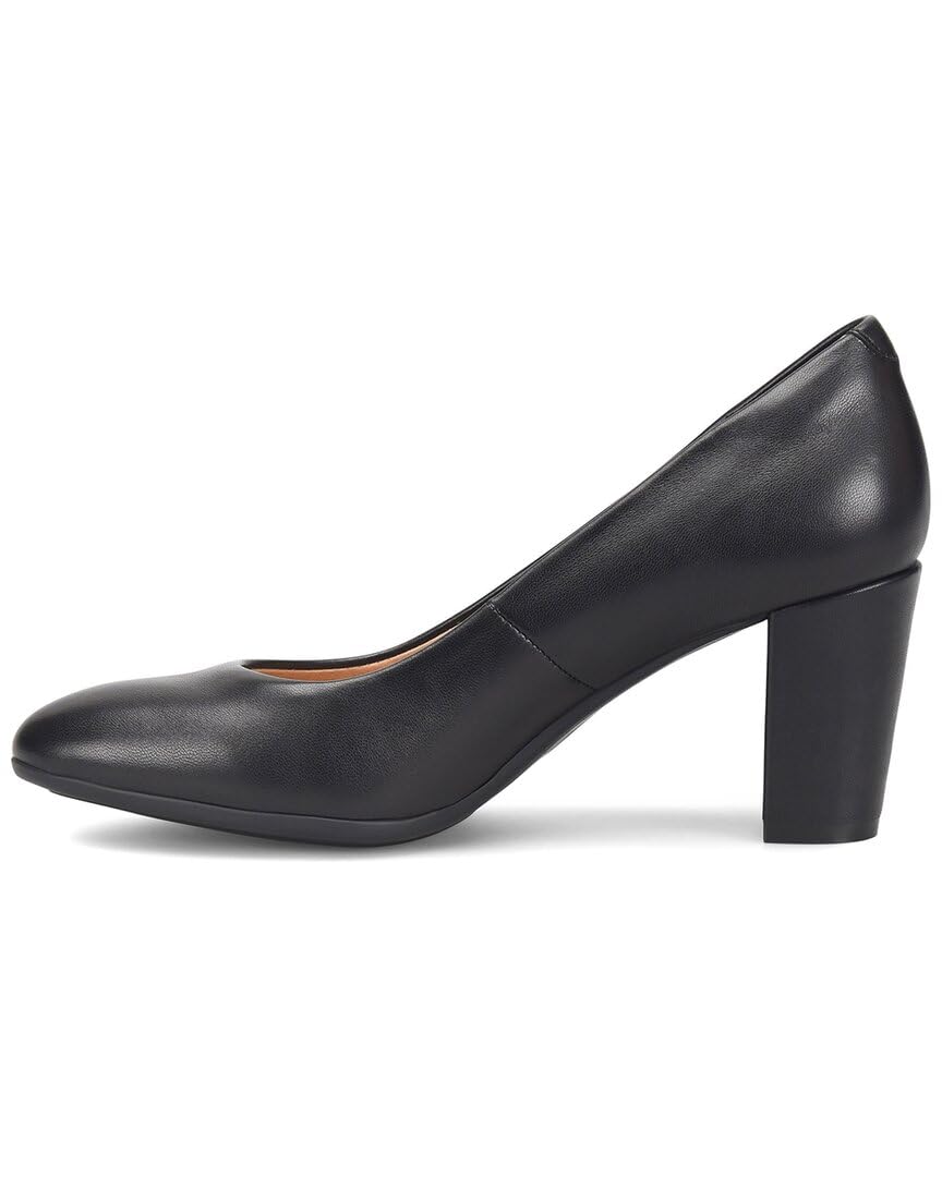 Sofft® Parisa Pumps for Women – Ideal for Evening Events - Leather Upper and Insole – Slip-in Closure Black 9 M (B)