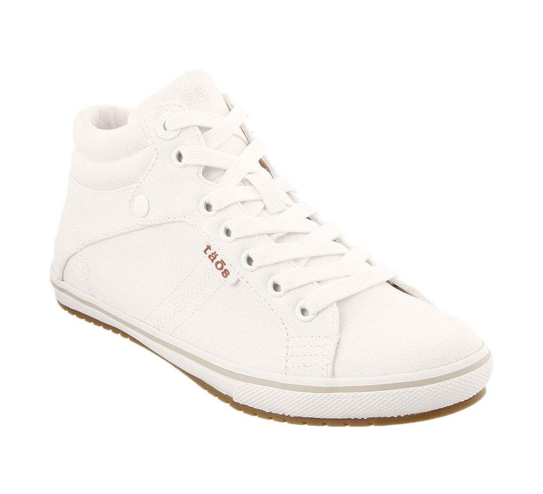 Taos Footwear Women's Top Star White Canvas Sneaker 9.5 M US