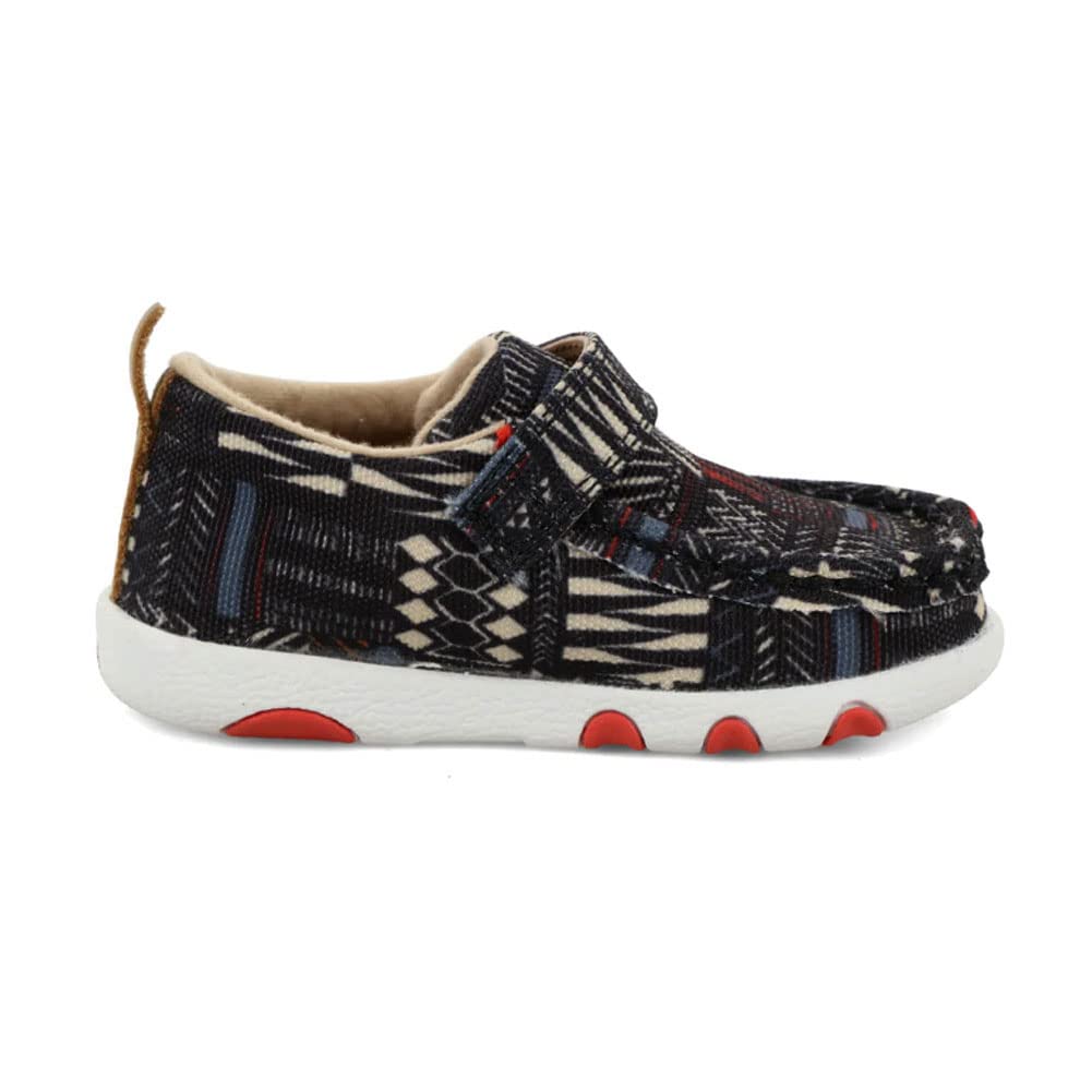 Twisted X Infant's Driving Moc, Moc Toe, Black Multi, 2 M