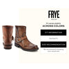 Frye 5 ¾” Veronica Booties for Women - Full-Grain Brush-Off Leather with Antique Metal Hardware and Rubber Outsole, Genuine Stitch Welt Construction, Slate - 8 M