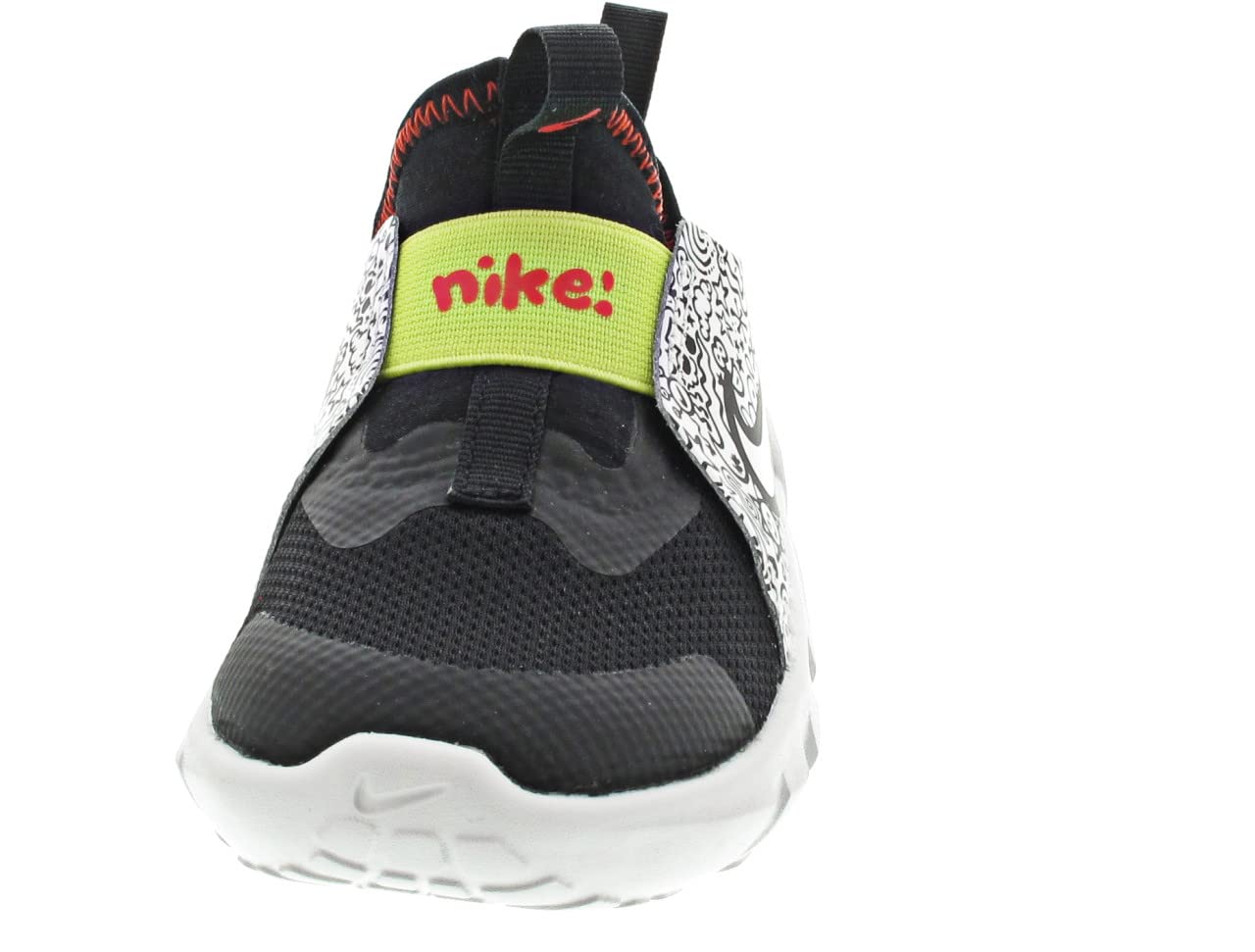 Nike Unisex-Child Flex Runner 2 Running Shoes Black/Summit White-picante Red 6 Toddler