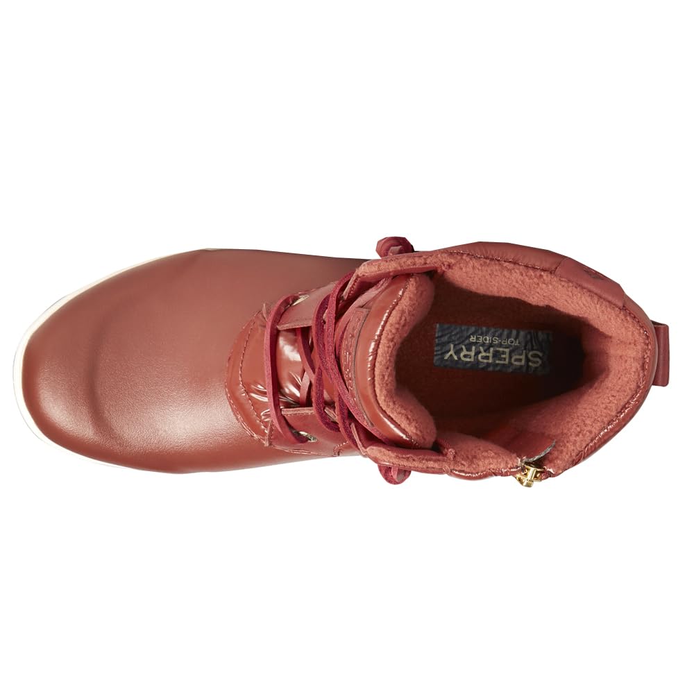 Sperry Women's Maritime Repel Snow Boot, Red Nylon, 7.5