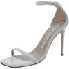 Stuart Weitzman Womens Nudistcurve 100 Sandal White 10 M