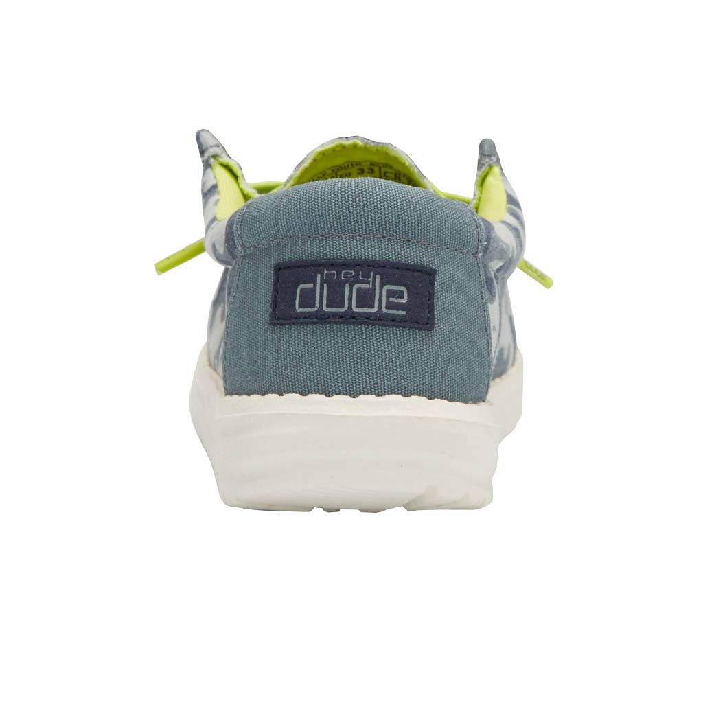 HEYDUDE Boy's Wally Youth Multiple Colors | Boys Shoes | Boy's Lace Up Loafers | Comfortable & Light-Weight