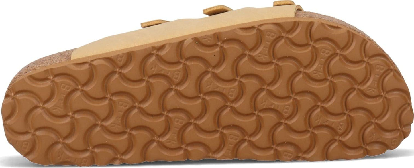 Birkenstock Florida Fresh Vegan Birkibuc Latte Cream Sandals