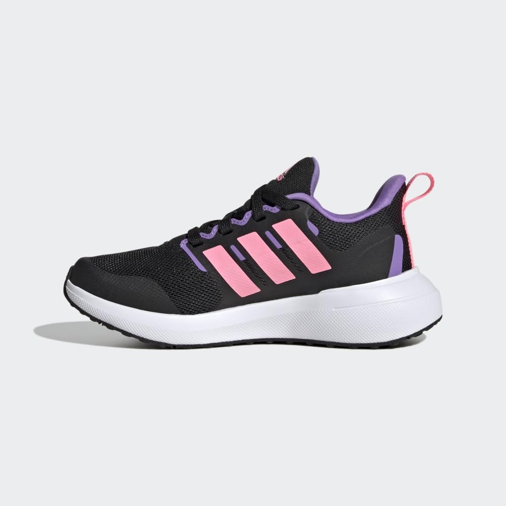 adidas Fortarun 2.0 Cloudfoam Shoes Kids', Black, Size 5.5