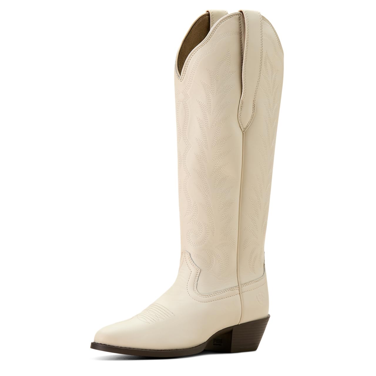 ARIAT Women's Heritage R Toe Tall Stretchfit Western Boot, Bright Cream, 9.5
