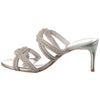 Schutz Women's Jocelyn Mule Sandal, Cristal/Prata, 7