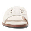 Cole Haan Women's Flynn Logo Slide Sandal Flat, EGRET Leather, 8
