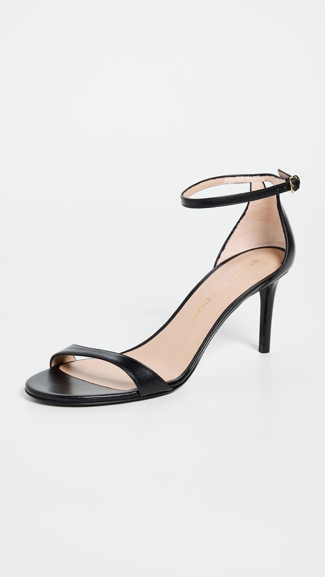 Stuart Weitzman Women's Nudist Ii Sandal 75 Black 1 6 Medium