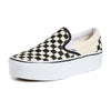 Vans UA Classic Slip-On Stackform Sneakers, CheckerboardBlack/White, 6 US Women/4.5 US Men