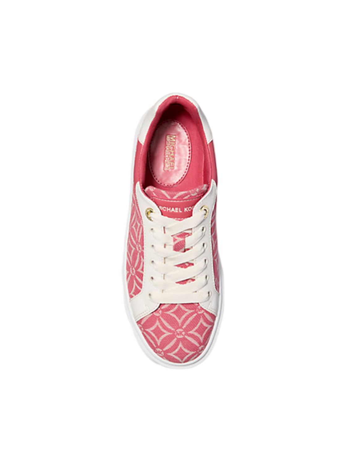 Michael Kors Romey Logo Jacquard Platform Sneaker Size 6.5 Light Berry