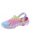 Skechers Women's Foamies GOwalk 5 - Boogie Down Slide Sandal, Multi, 9