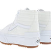 Vans Women's Sk8-Hi Stacked Sneakers, True White, 7 Medium US