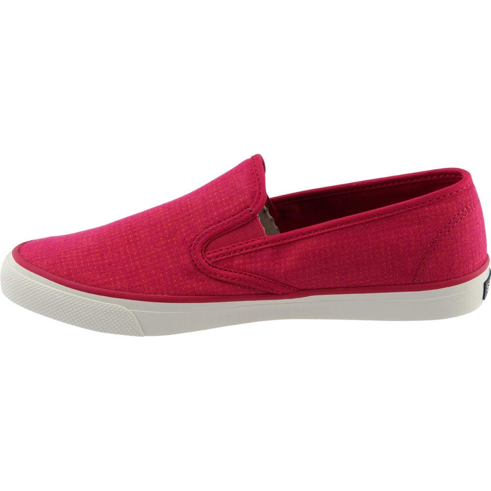 Sperry Top-Sider Women's Seaside Two-Tone Linen Shoe, Pink/Coral, 8 Medium US