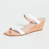 Stuart Weitzman Womens Aleena 50 Wedge White 6 M