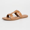 Madewell Women's Boardwalk Rhea T Strap Slides, Desert Camel, Tan, 9 Medium US