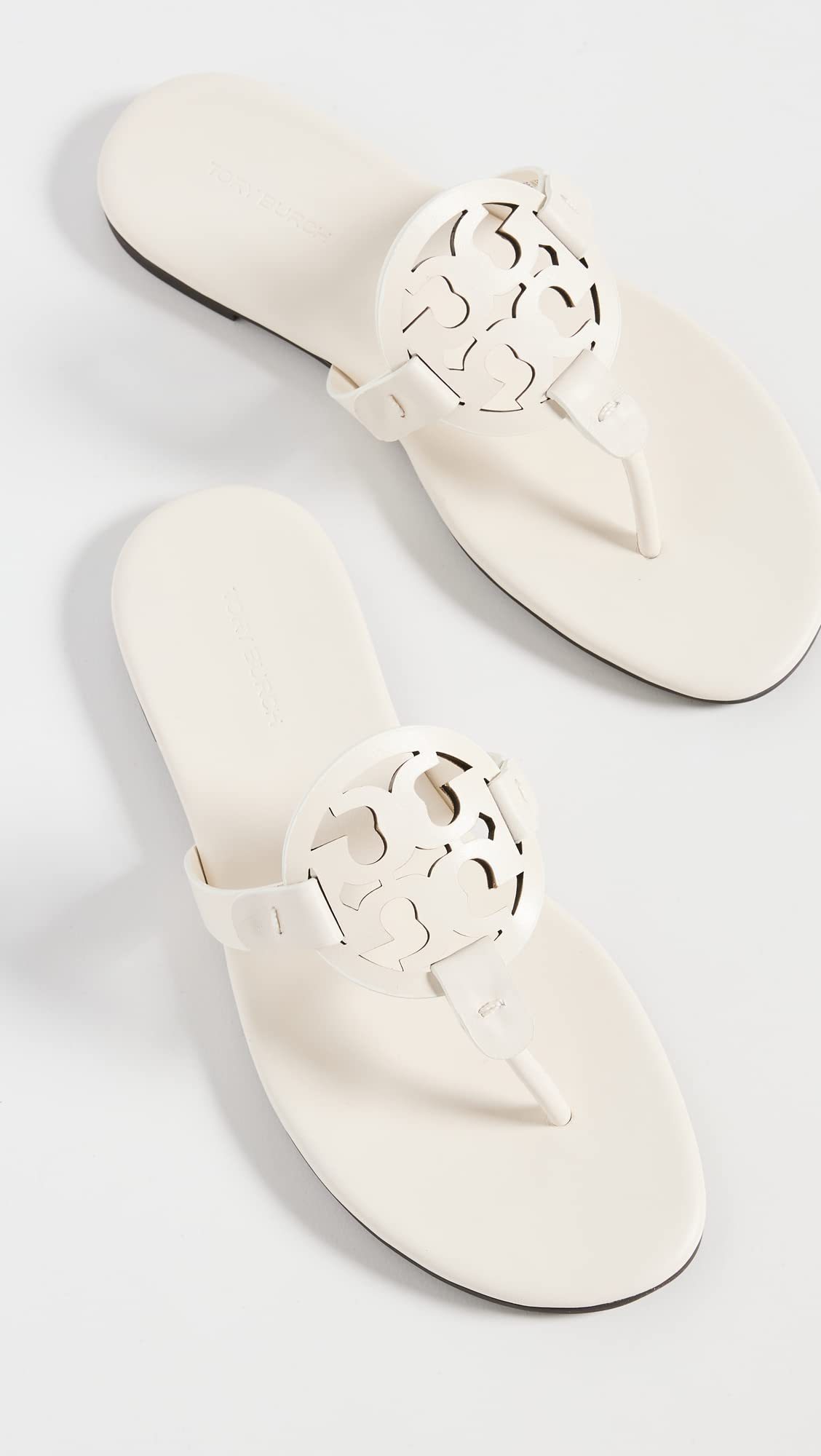 Tory Burch Women's Miller Soft Sandals, New Ivory, Off White, 9.5 Medium US