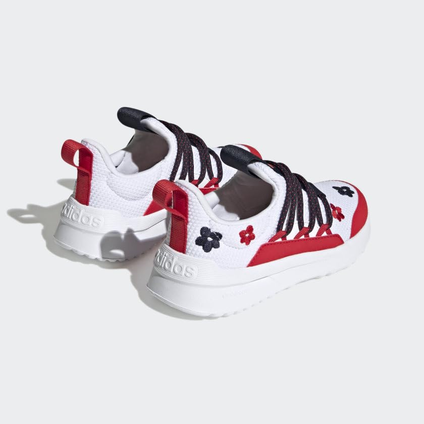 adidas Lite Racer Adapt 5.0 Slip-On Lace Shoes Kids', White, Size 1