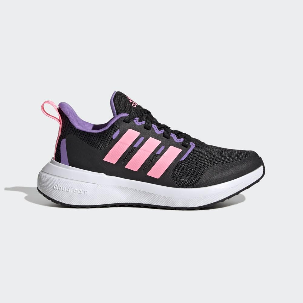 adidas Fortarun 2.0 Cloudfoam Shoes Kids', Black, Size 5.5
