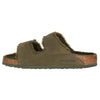 Birkenstock Unisex Arizona Shearling Suede Leather Thyme Sandals 4.5 UK, Thyme, 7.5 us