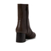 Stuart Weitzman Flareblock 60 Zip Bootie Walnut/Dark Brown 6.5 B