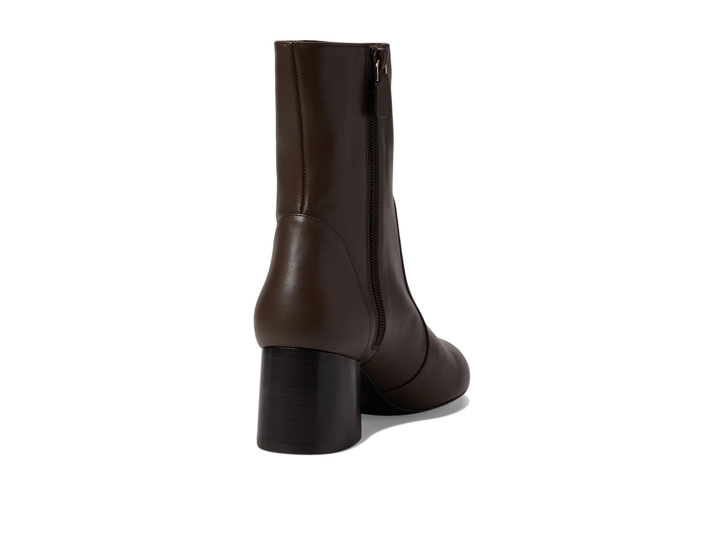 Stuart Weitzman Flareblock 60 Zip Bootie Walnut/Dark Brown 6.5 B