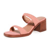 Madewell Women's Ora Double Strap Sandals, Dried Rose, Pink, 8 Medium US